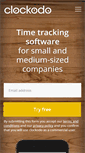 Mobile Screenshot of clockodo.com